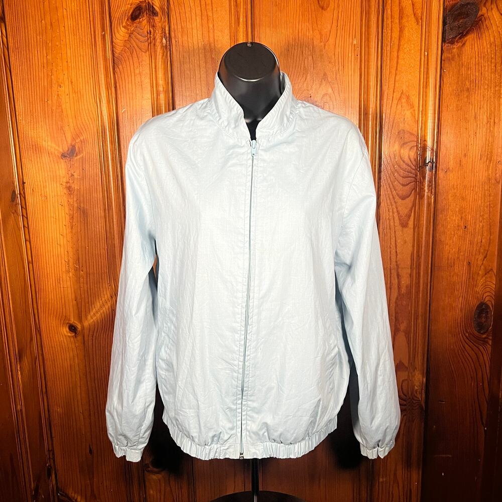 Sears L Minimalist Windbreaker Jacket Blue Regular
